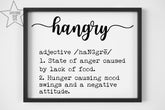 Hangry Definition SVG - Funny Definition SVG